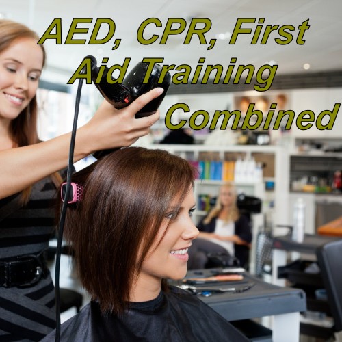 CPR, AED and first aid training suitable for hairdressers & the beauty therapy industry