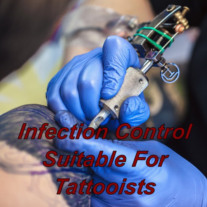 Infection control course via e-learning suitable for tattooist's
