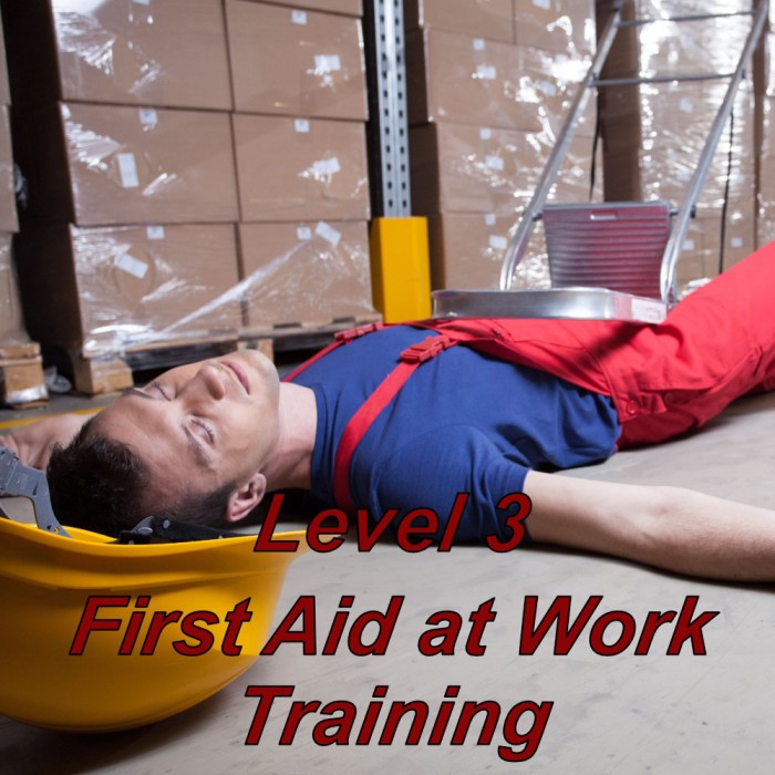 First aid at work course online, level 3 training certification