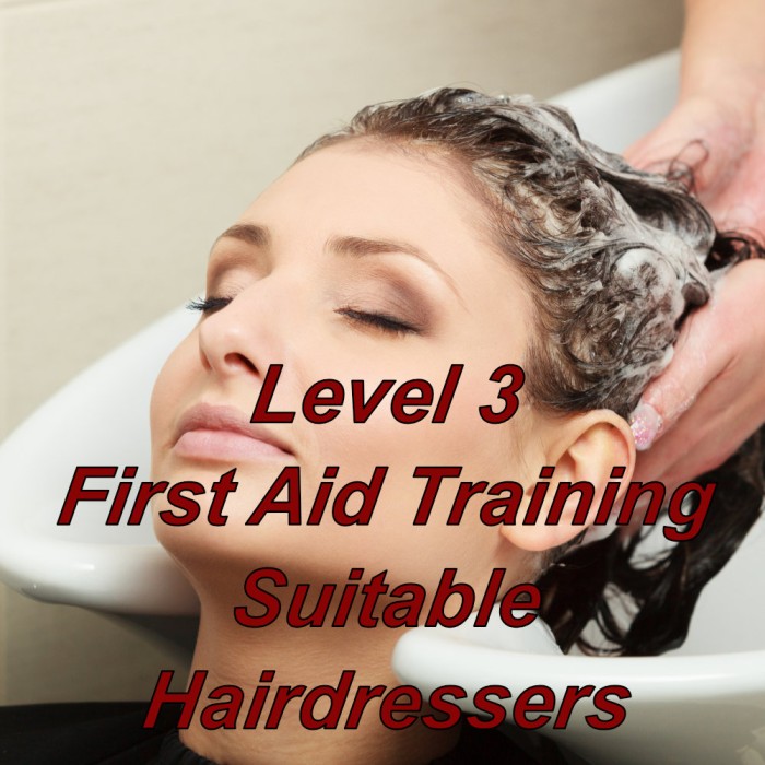 First aid training online, level 3 certificate, suitable for hairdressers, beauty therapy