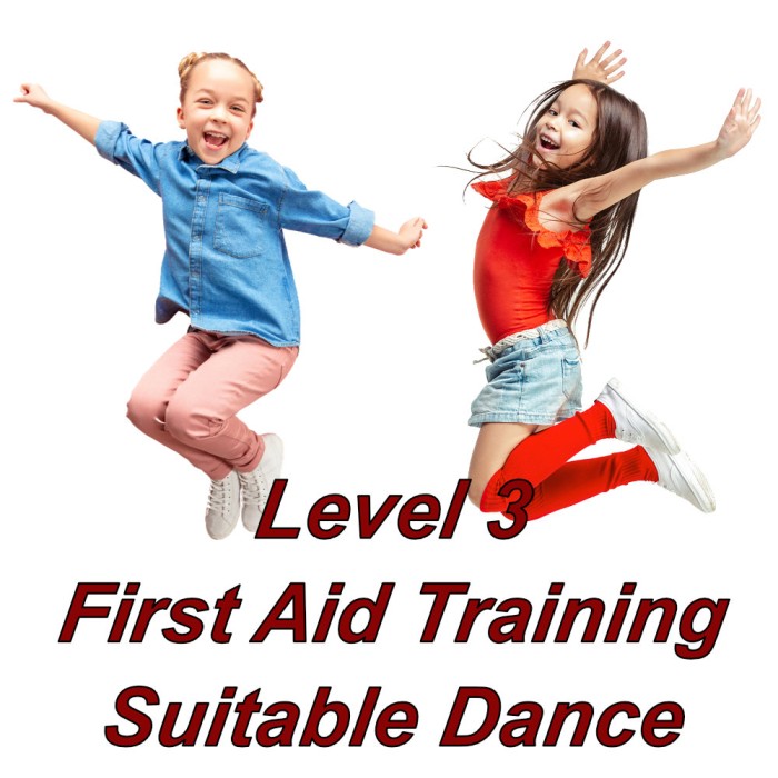 Level 3 first aid training online, suitable for dance and fitness instructors.