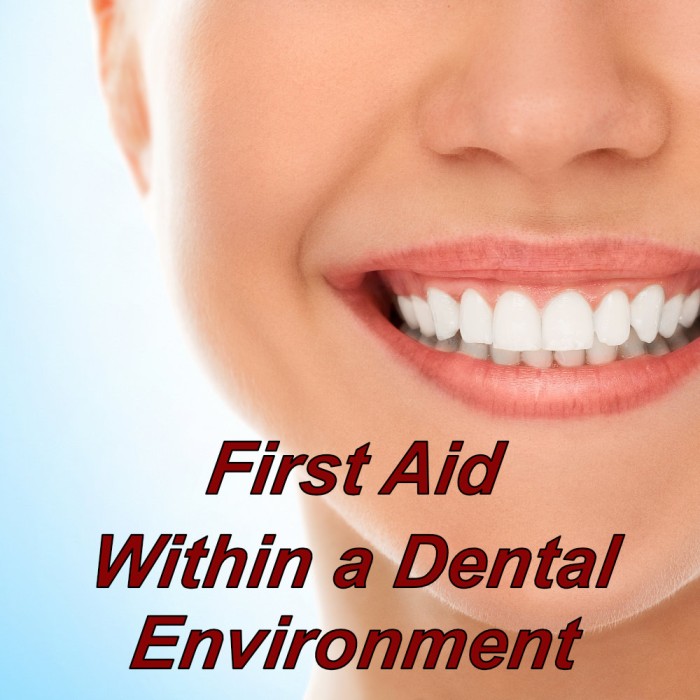 First aid training online, suitable for within the dental surgery environment